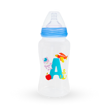Load image into Gallery viewer, Wide Neck Feeding Bottle - Vowel Series 10oz