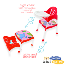 Load image into Gallery viewer, 3-in-1 Convertible High Chair